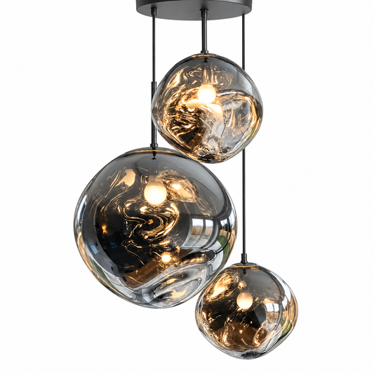 Aurelia molten globe glass pendant light