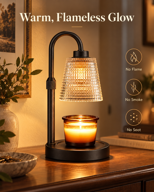 Elara adjustable candle warmer lamp – view 3