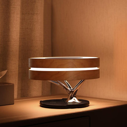 HaloSync 3-in-1 smart table lamp with wireless charger and Bluetooth speaker – view 2