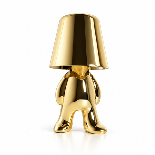 Milo gold figurine cordless table lamp