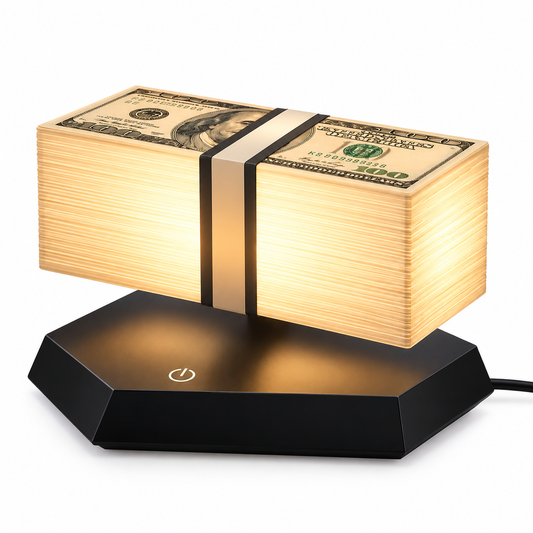 Magnetic Levitation 360° Rotating Cash Stack Lamp